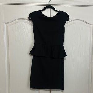 Express Elegant Black Peplum Dress size 4